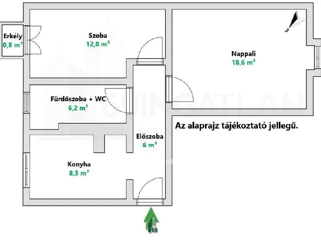 Eladó lakás Budapest XV. kerület 53 nm