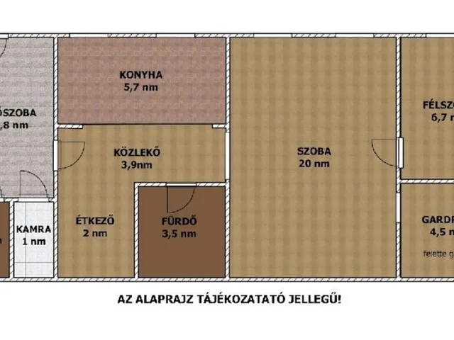 Eladó lakás Budapest VI. kerület, Nagykörúton kívüli terület 55 nm