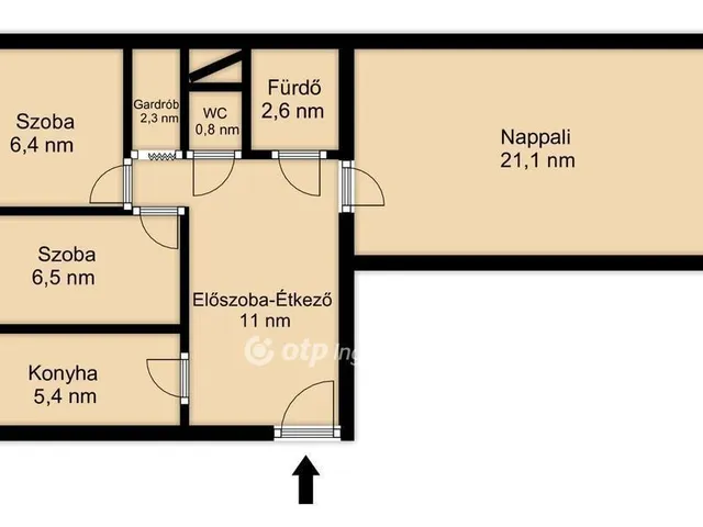 Eladó lakás Budapest III. kerület 56 nm