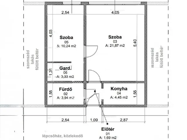 Eladó lakás Budapest XIV. kerület, Rákosfalva 46 nm