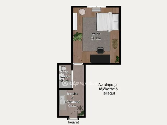 Eladó lakás Budapest VIII. kerület, Józsefváros 31 nm