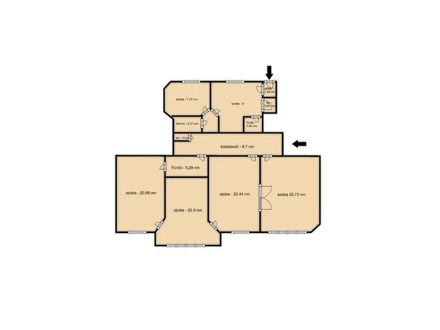 Eladó lakás Budapest VII. kerület 129 nm