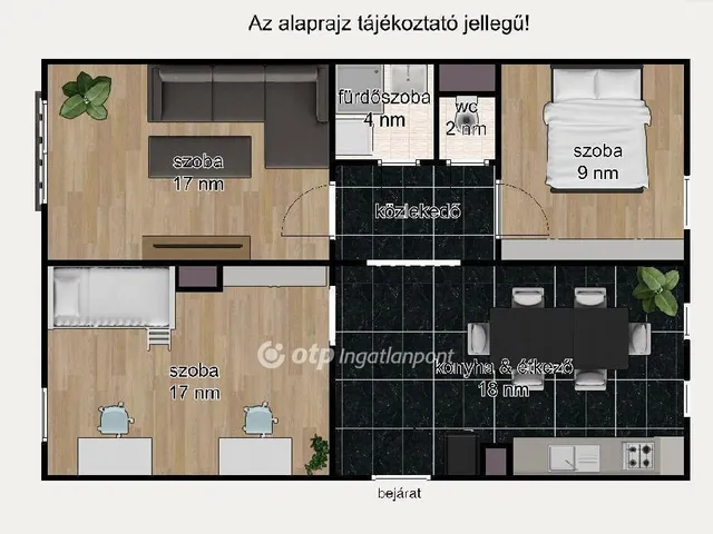 Eladó lakás Budapest XX. kerület, Pesterzsébet 70 nm