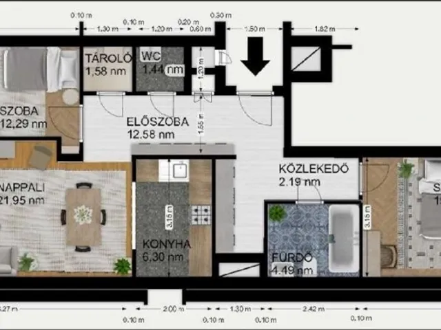 Eladó lakás Budapest X. kerület, Kőbánya 79 nm