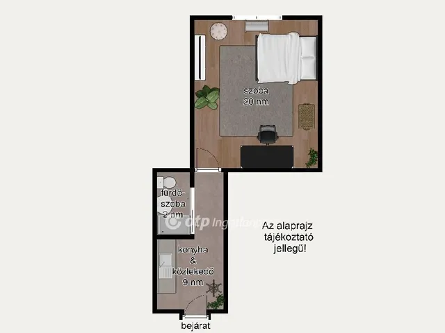 Eladó lakás Budapest VIII. kerület, Füvész kert 31 nm