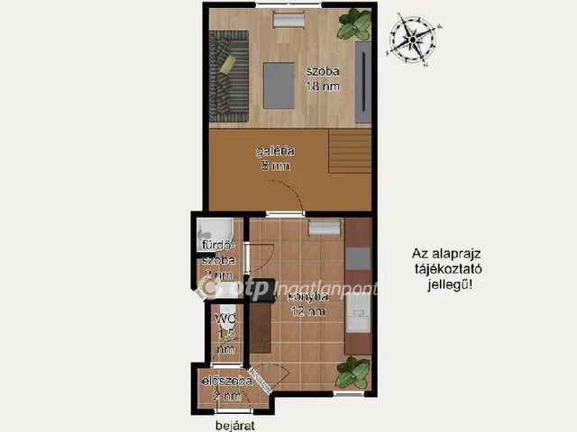 Eladó lakás Budapest VIII. kerület, Józsefváros 35 nm