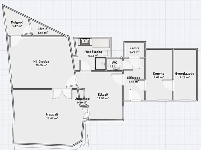 Eladó lakás Budapest VIII. kerület, Corvin negyed 89 nm