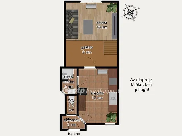 Eladó lakás Budapest VIII. kerület, Tisztviselőtelep 35 nm