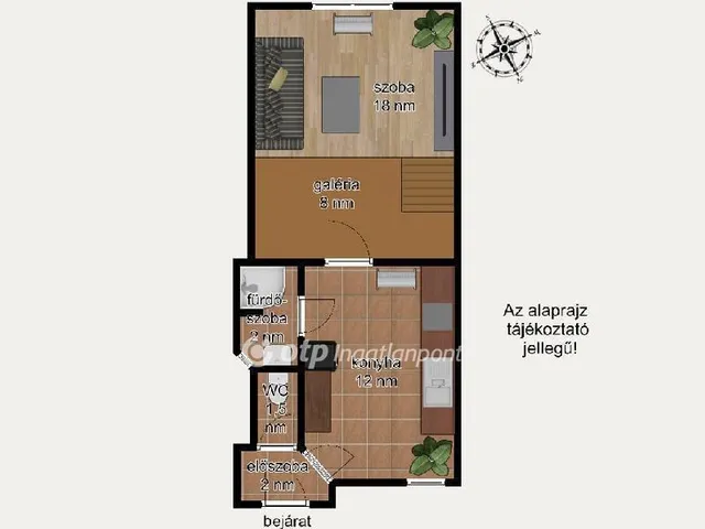 Eladó lakás Budapest VIII. kerület, Józsefváros 35 nm