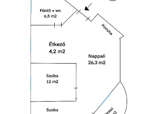 Eladó lakás Budapest XV. kerület, Pestújhely 58 nm