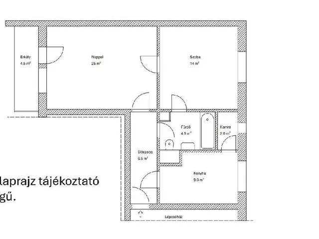 Eladó lakás Budapest XI. kerület, Sashegy XI. ker 56 nm