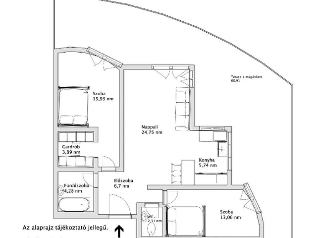 Eladó lakás Budapest III. kerület, Csillaghegy 77 nm