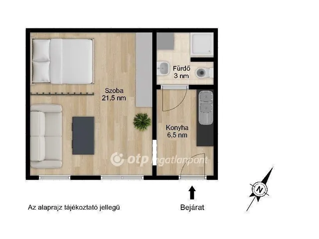 Eladó lakás Budapest VII. kerület 31 nm