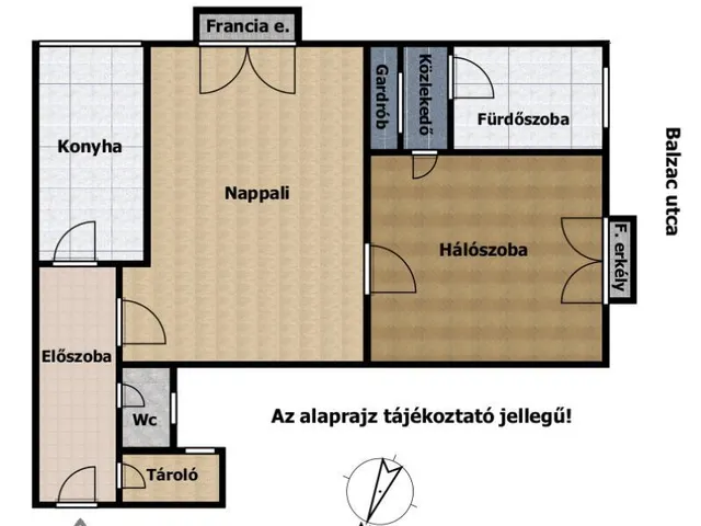 Eladó lakás Budapest XIII. kerület, Újlipótváros 58 nm