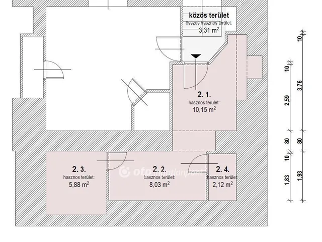 Eladó lakás Budapest VIII. kerület, Füvész kert 54 nm