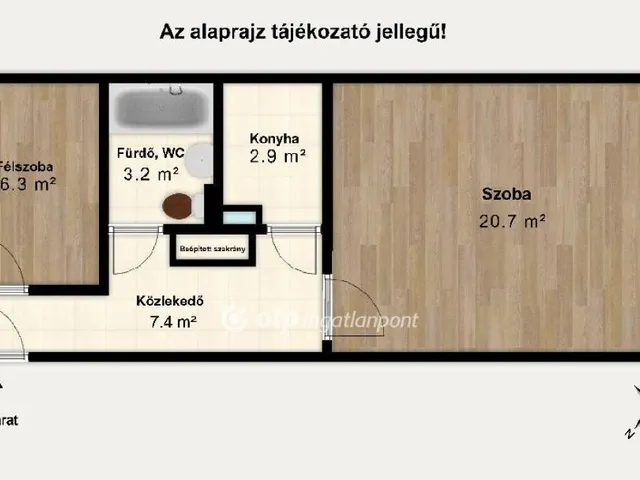 Eladó lakás Budapest VIII. kerület, Corvin negyed 41 nm