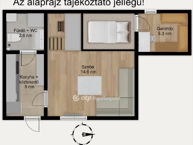 Eladó lakás Budapest VII. kerület 27 nm