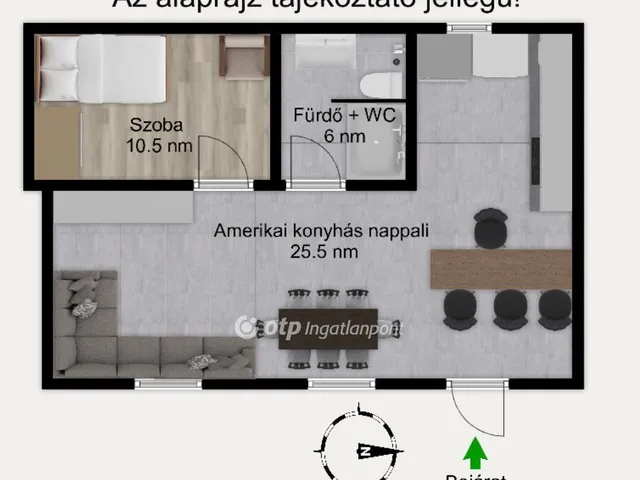 Eladó lakás Budapest XI. kerület, Lágymányos 39 nm