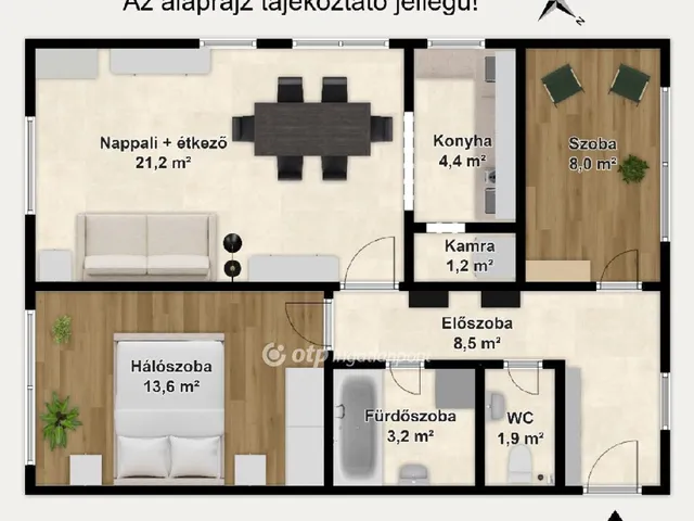 Eladó lakás Székesfehérvár, Belváros 63 nm