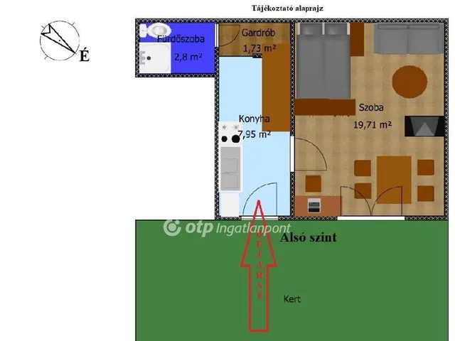 Eladó lakás Budapest XV. kerület, Pestújhely 40 nm