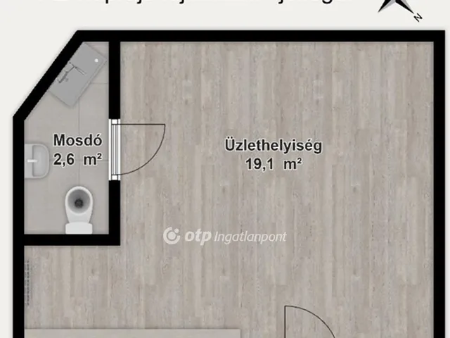 Kiadó kereskedelmi és ipari ingatlan Budapest V. kerület, Belváros 21 nm