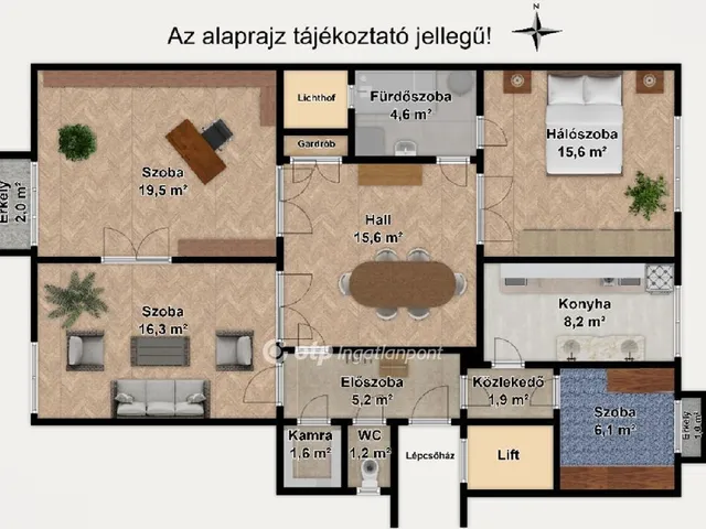 Eladó lakás Budapest VII. kerület 96 nm