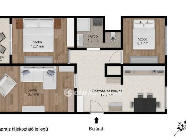 Eladó lakás Budapest XIX. kerület 64 nm