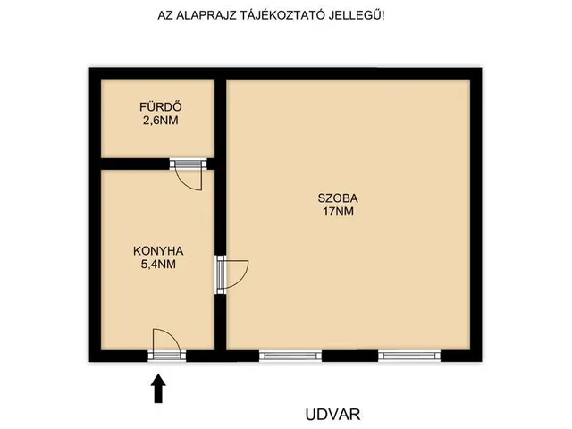 Eladó lakás Budapest IV. kerület, Újpest 25 nm