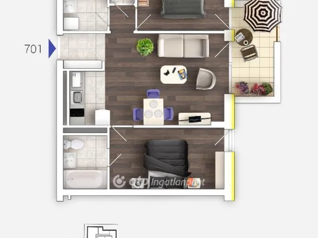 Eladó lakás Budapest VIII. kerület, Füvész kert 54 nm