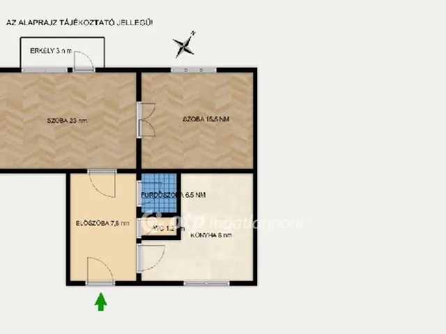 Eladó lakás Budapest VI. kerület, Diplomatanegyed 62 nm