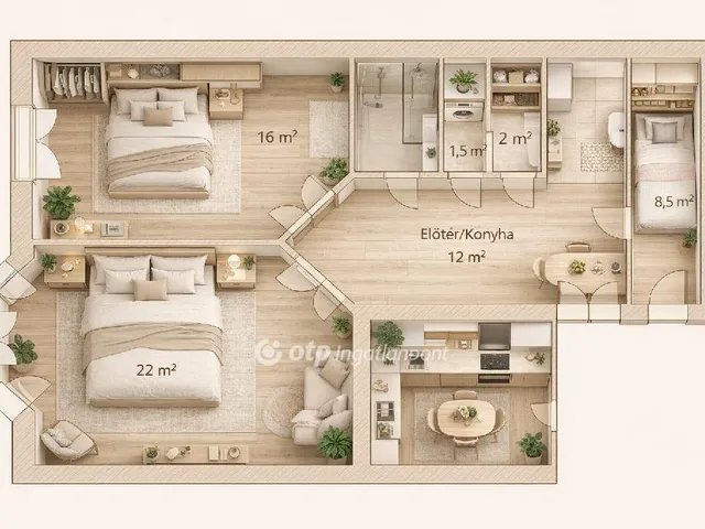 Eladó lakás Budapest VI. kerület, Diplomatanegyed 71 nm