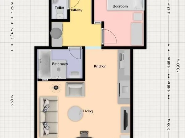 Eladó lakás Budapest VII. kerület 55 nm