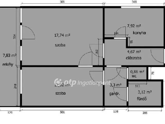 Eladó lakás Budapest VIII. kerület 55 nm