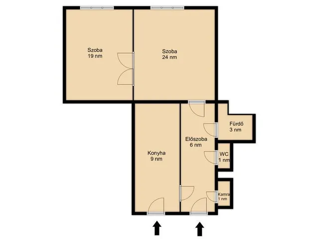 Eladó lakás Budapest VIII. kerület, Corvin negyed 63 nm