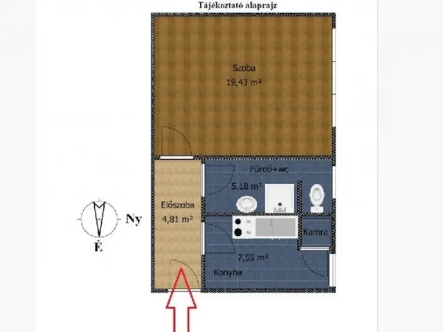 Eladó lakás Budapest IV. kerület, Újpest 39 nm