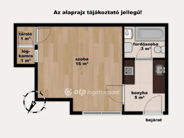 Eladó lakás Budapest VII. kerület 26 nm