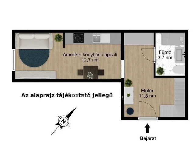 Eladó lakás Budapest VI. kerület, Nagykörúton belüli terület 28 nm