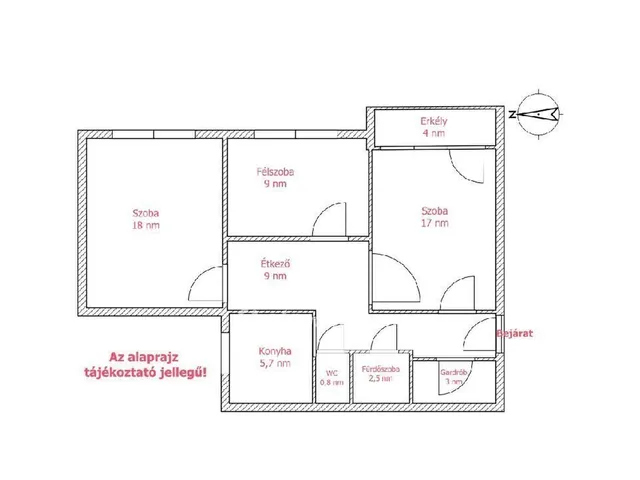 Eladó lakás Budapest X. kerület, Laposdűlő 72 nm