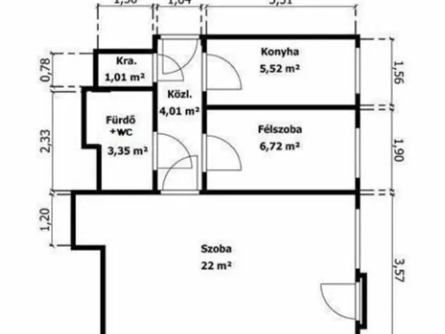 Eladó lakás Budapest XVIII. kerület, Lakatostelep 43 nm