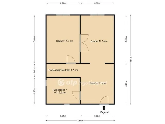 Eladó lakás Budapest XIII. kerület, Angyalföld 55 nm