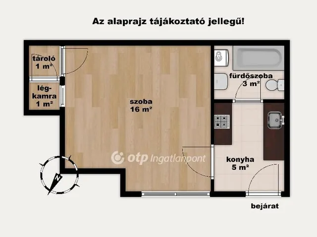 Eladó lakás Budapest VII. kerület, Külső-Erzsébetváros 26 nm