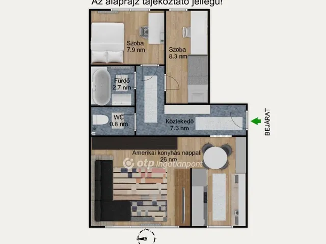 Eladó lakás Budapest XIII. kerület, Angyalföld 53 nm