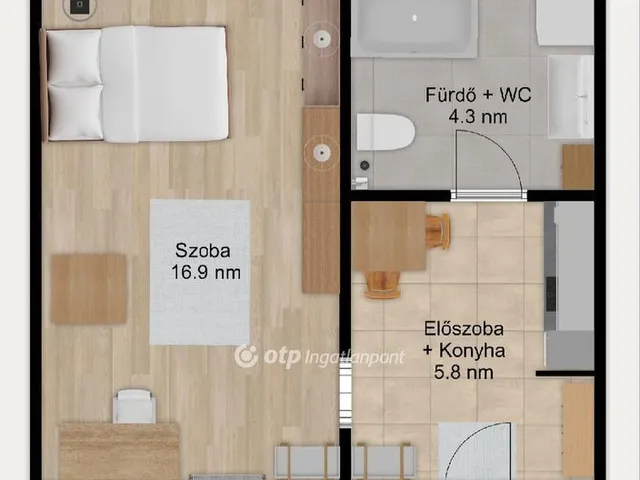 Eladó lakás Budapest VII. kerület 27 nm