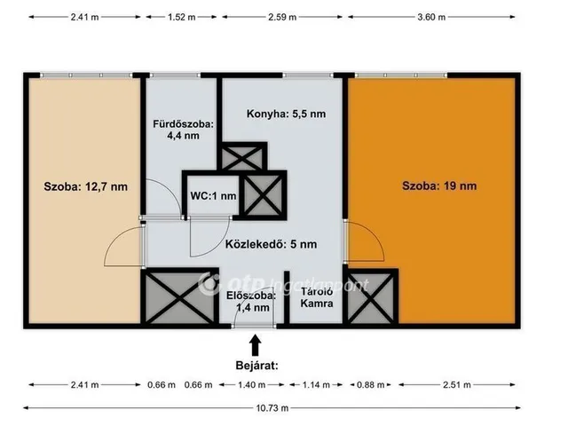 Eladó lakás Budapest IV. kerület 49 nm