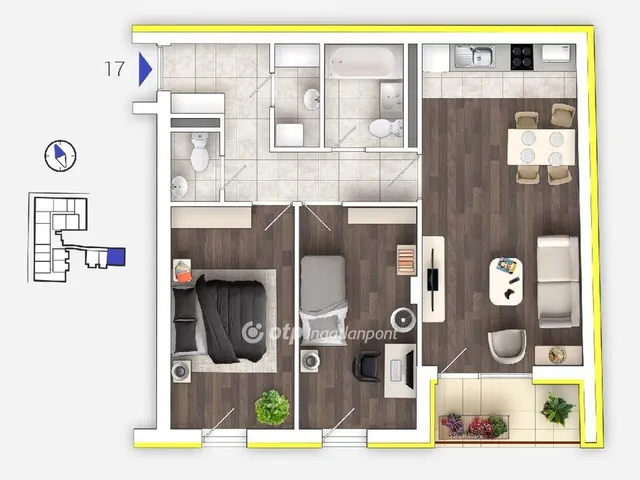 Eladó lakás Budapest VIII. kerület 70 nm