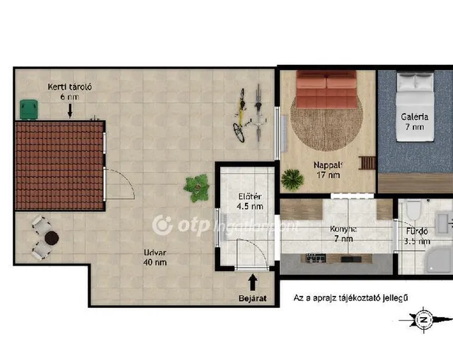 Eladó lakás Budapest XXI. kerület 32 nm