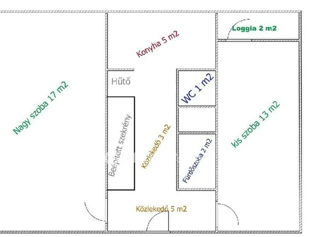 Eladó lakás Budapest III. kerület, Óbuda 48 nm