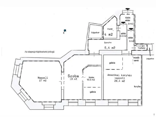 Eladó lakás Budapest VIII. kerület 106 nm