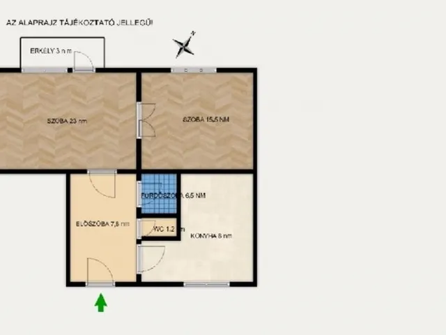 Eladó lakás Budapest VI. kerület, Nagykörúton kívüli terület 62 nm