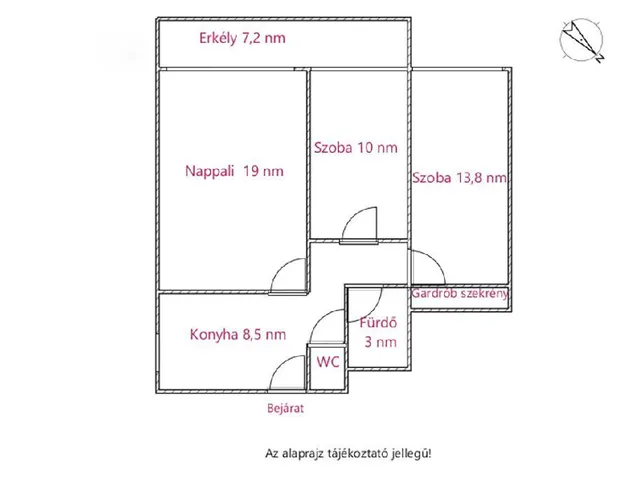 Eladó lakás Budapest XX. kerület, Pesterzsébet 62 nm
